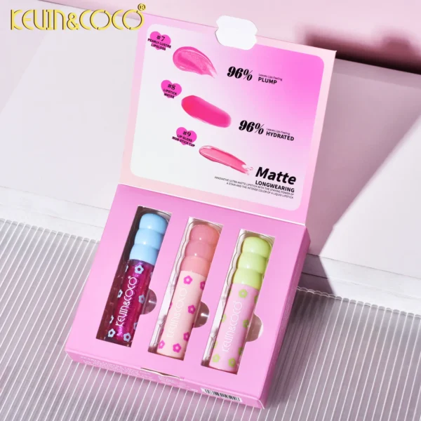 COLECCION DE BRILLOS LABIALES FLORAL KISS - Imagen 2