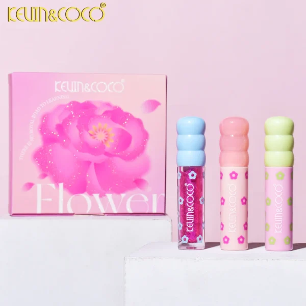 COLECCION DE BRILLOS LABIALES FLORAL KISS - Imagen 3